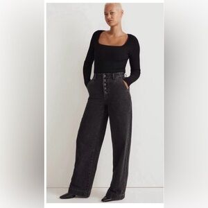 Madewell Curvy Superwide Jean Size 32